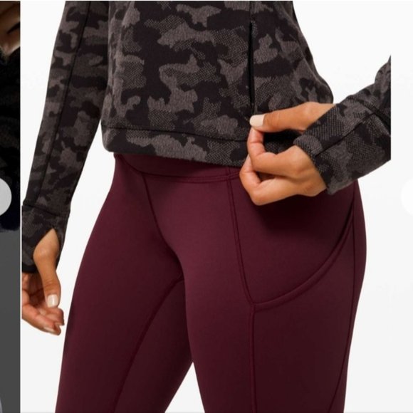 NWT Lululemon Runderful Long Sleeve Heritage Camo Jacquard Black Lunar r… - Picture 6 of 12